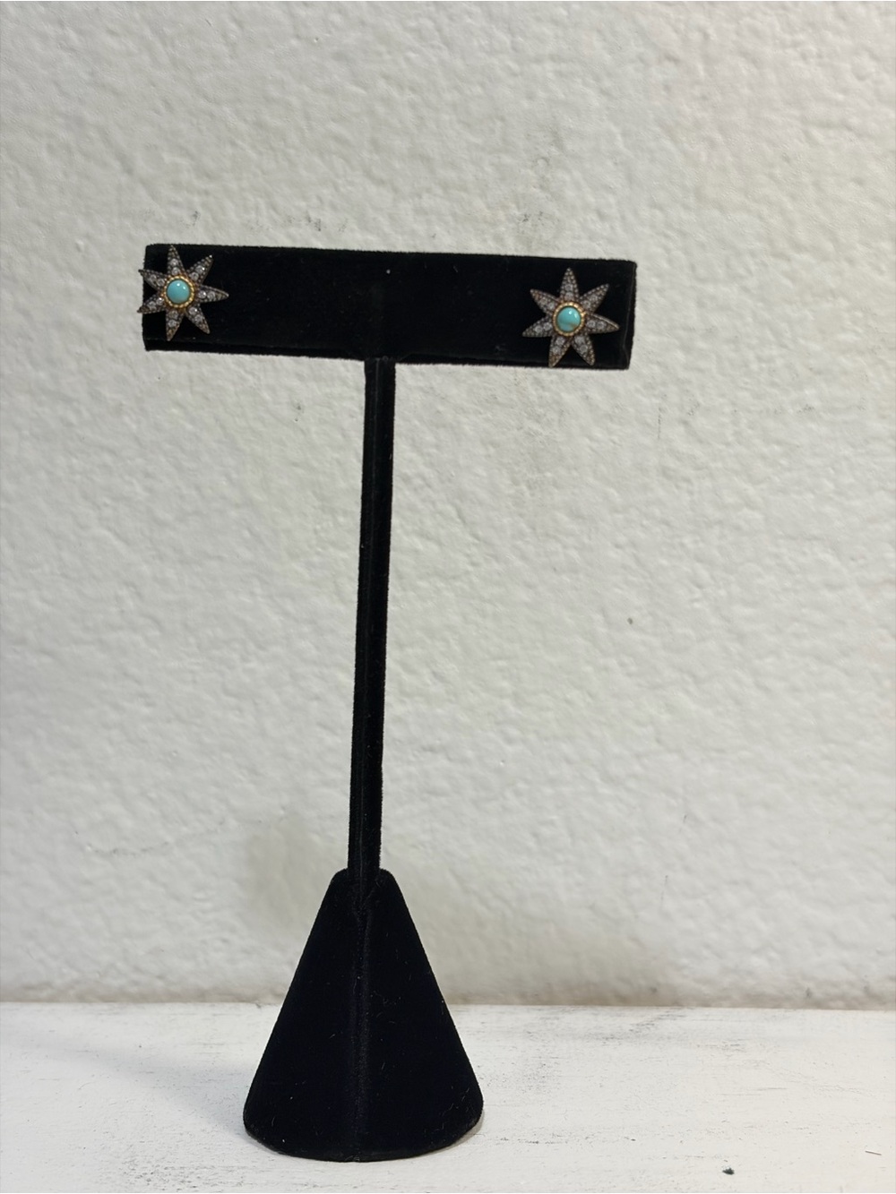 925 Turquoise Starburst Stud Earrings